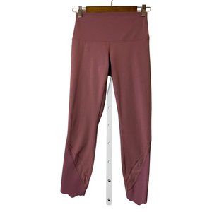 Lululemon Wunder Under‎ Crop Luxtreme High Rise Roll Down Waist sz 6